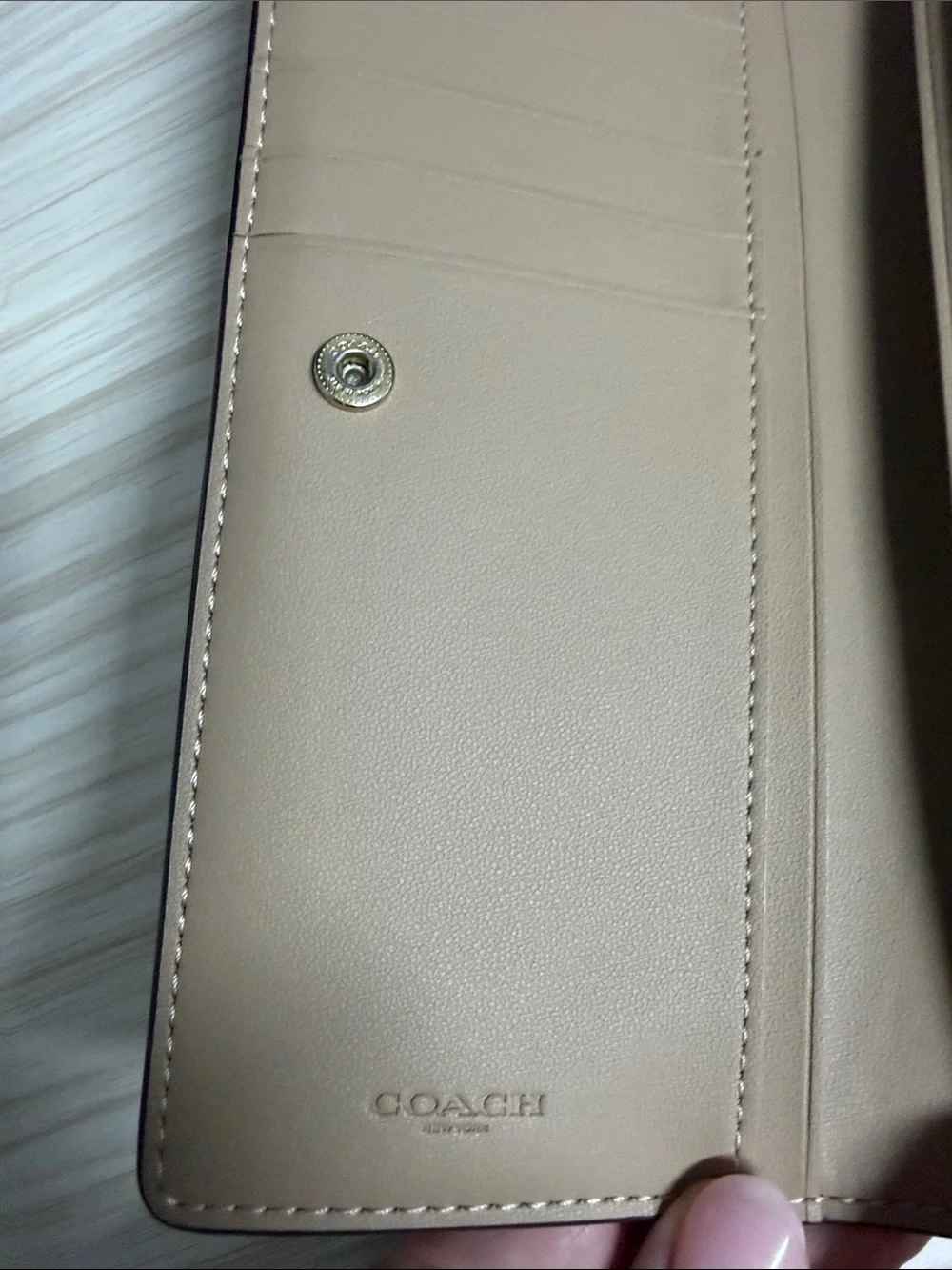 Coach Star Slim Zip Wallet with Shooting Star Print!! EUC